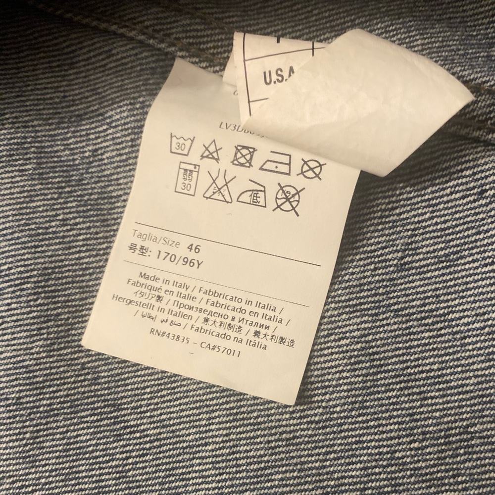 Valentino Made in Italy Star Patch Embroidered Denim Western Snap Shirt Jacket - Picture 13 of 16
